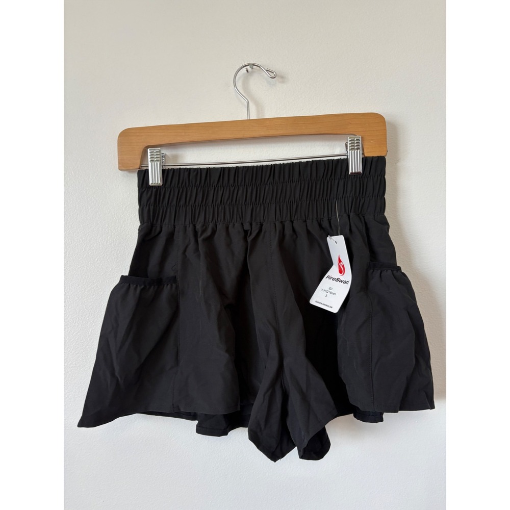 FireSwan High-Waisted Athletic Shorts – Black – Size Small – NWT - Picture 3 of 4